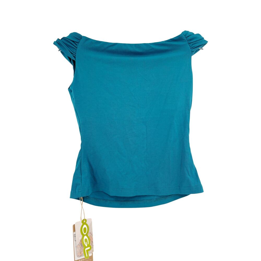 OGL Top Size L NEW Eco-SkinKiss Multi-wear Versatile Necklines Brami Top Blue - Picture 7 of 10